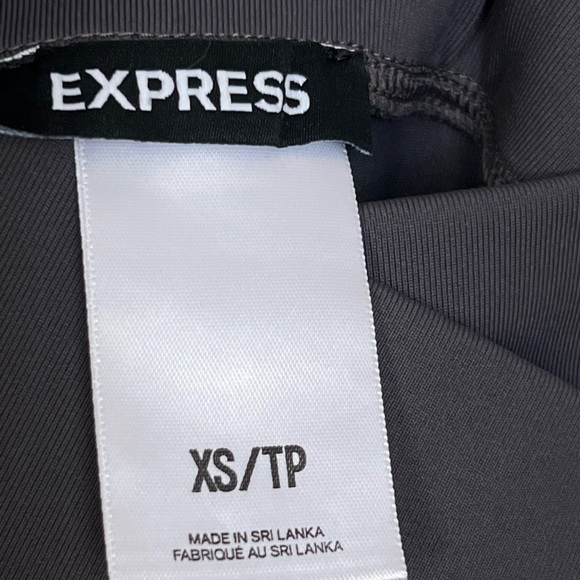 Express Womens High Waisted Crossover Activewear Gray Yoga Leggings Slim Fit XS - Picture 6 of 16
